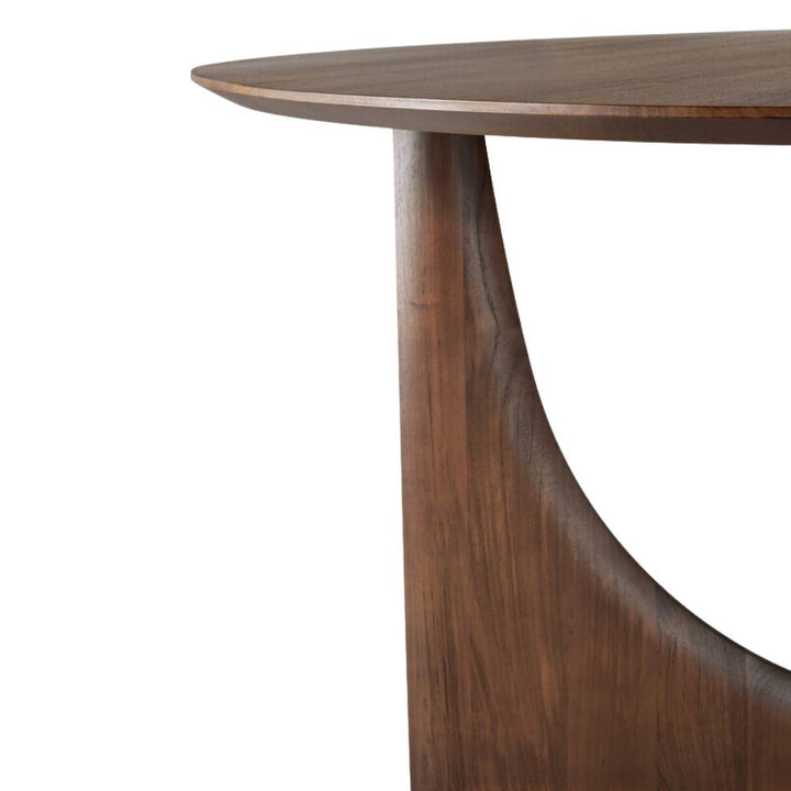 geometric round dining table