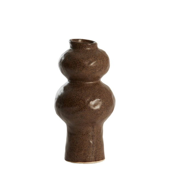 Gano Dark Brown Ceramic Vase