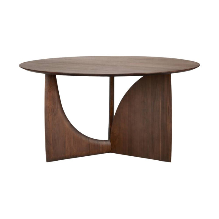 geometric round dining table