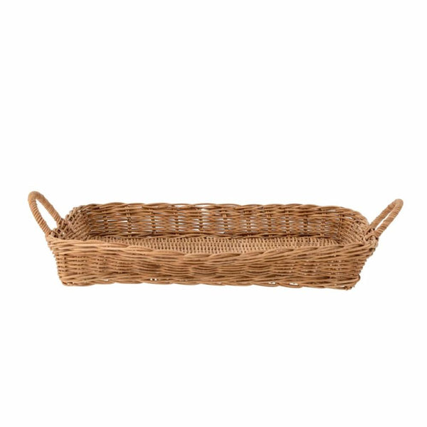 annie serving tray nature rattan