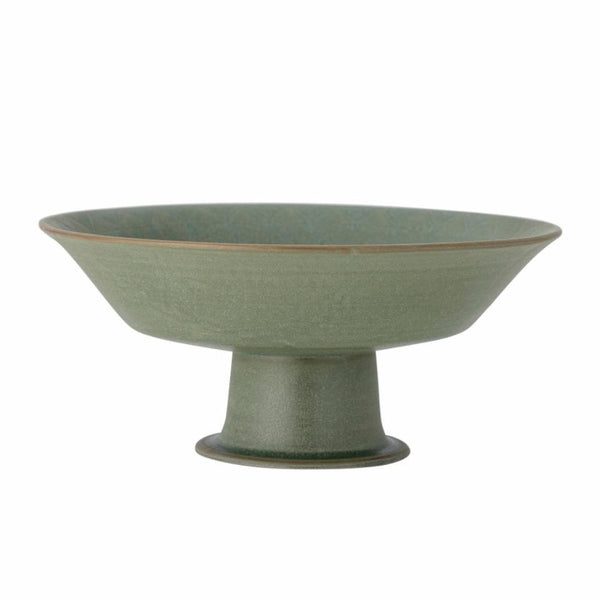 Bora Pedestal Bowl, Green