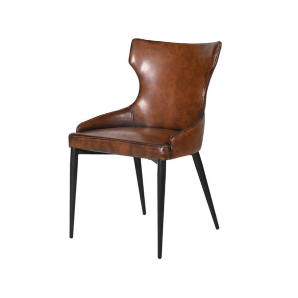 ellis vintage brown dining chair