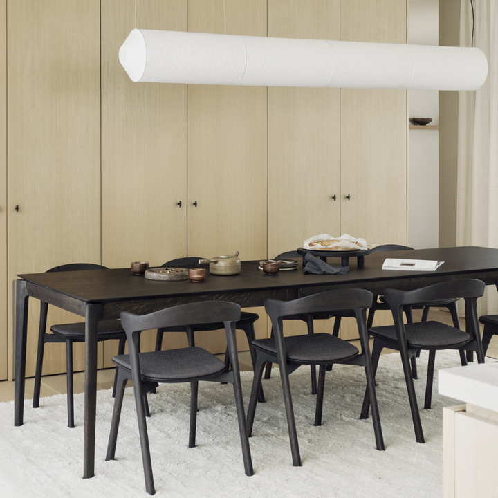 bo extendable dining table oak rectanglular