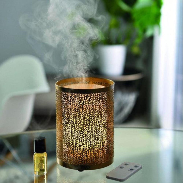 mist diffuser gold light