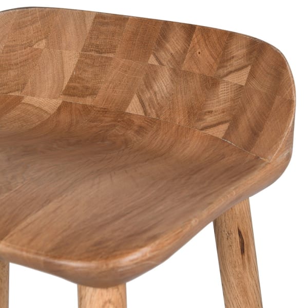 james oak rustic stool