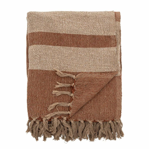 Terri Throw, Brown, Recycled Cotton