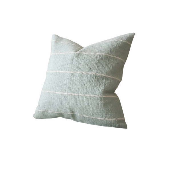 Sage Green Stripe Cushion