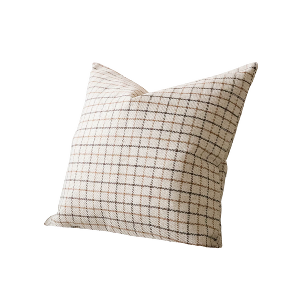 Beige Grid Cushion