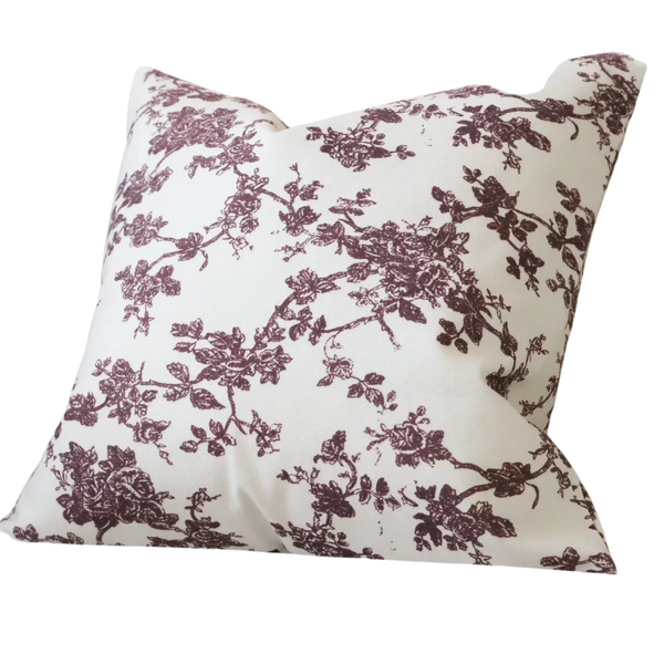 Plum Print Cushion