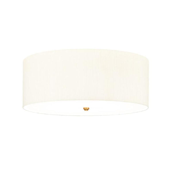 fielding flush ceiling light with brass detail large