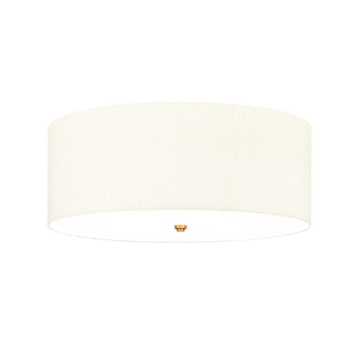 fielding flush ceiling light with brass detail large