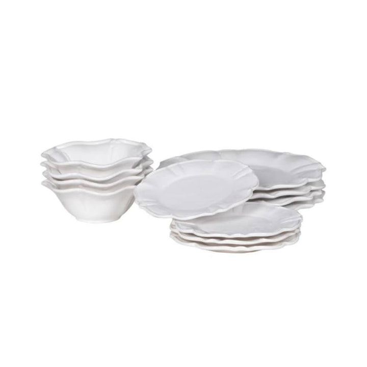 white crockery set