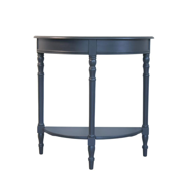 Anita Black Half Moon Console Table