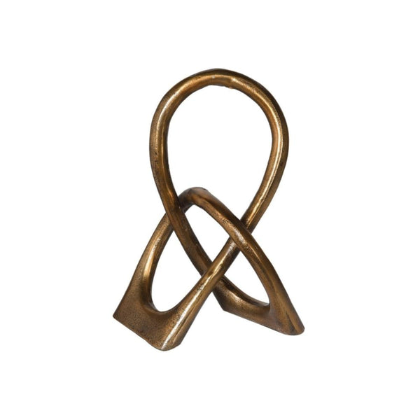 antique gold loop sculpture