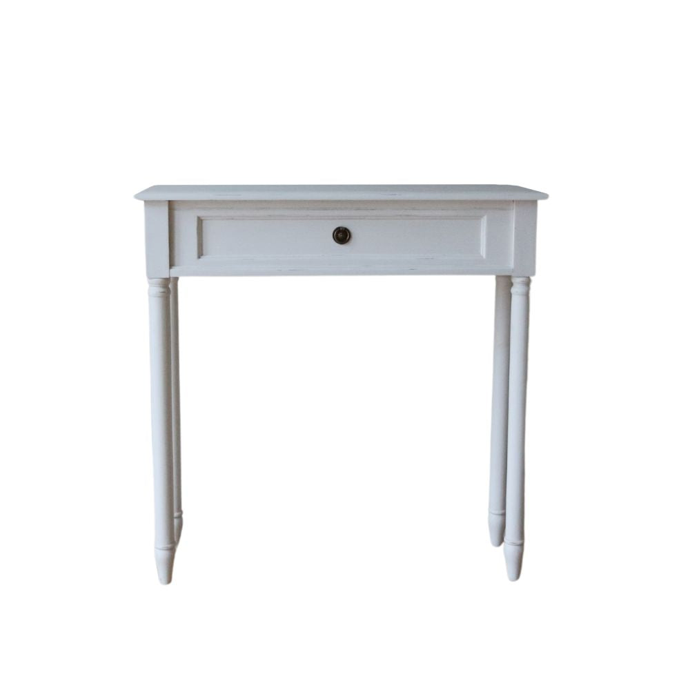 Small cream on sale console table