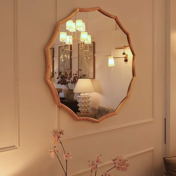 gold edge wall mirror