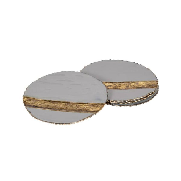 Gold Effect Coasters - Set of 4