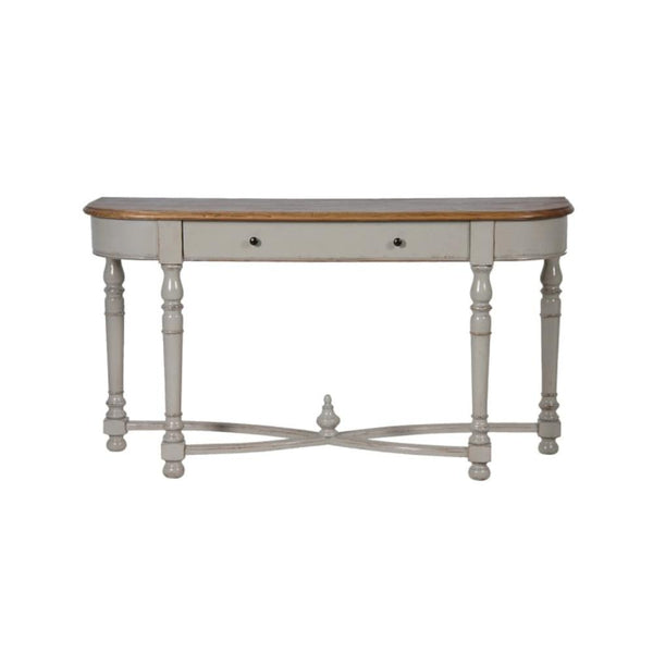 Harriet Single Drawer Hall Table with Distressed Top