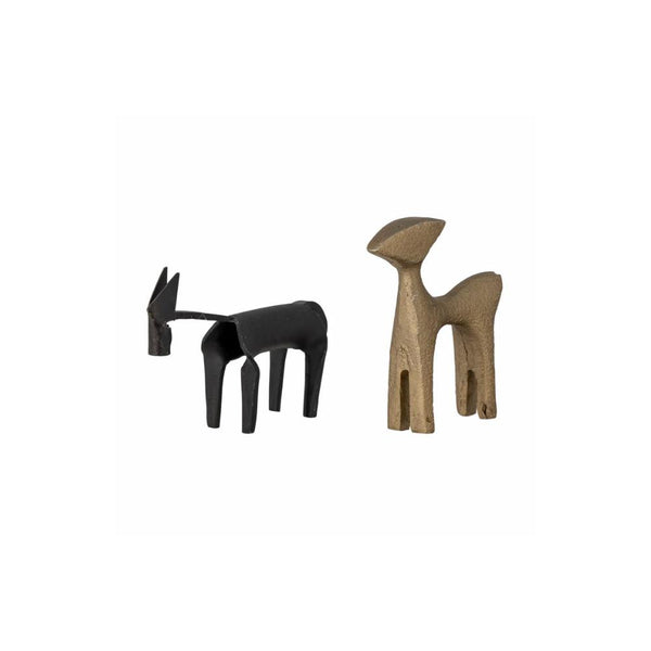 brass horse decor set