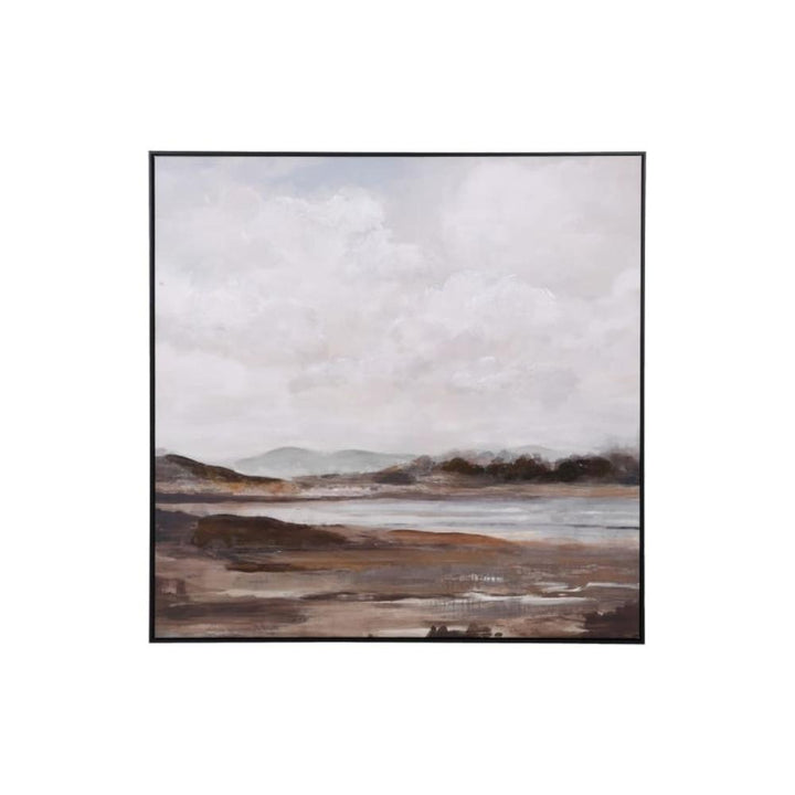 misty landscape print on canvas