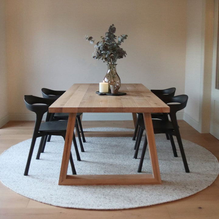 mix and match dining table a leg or trapeze leg