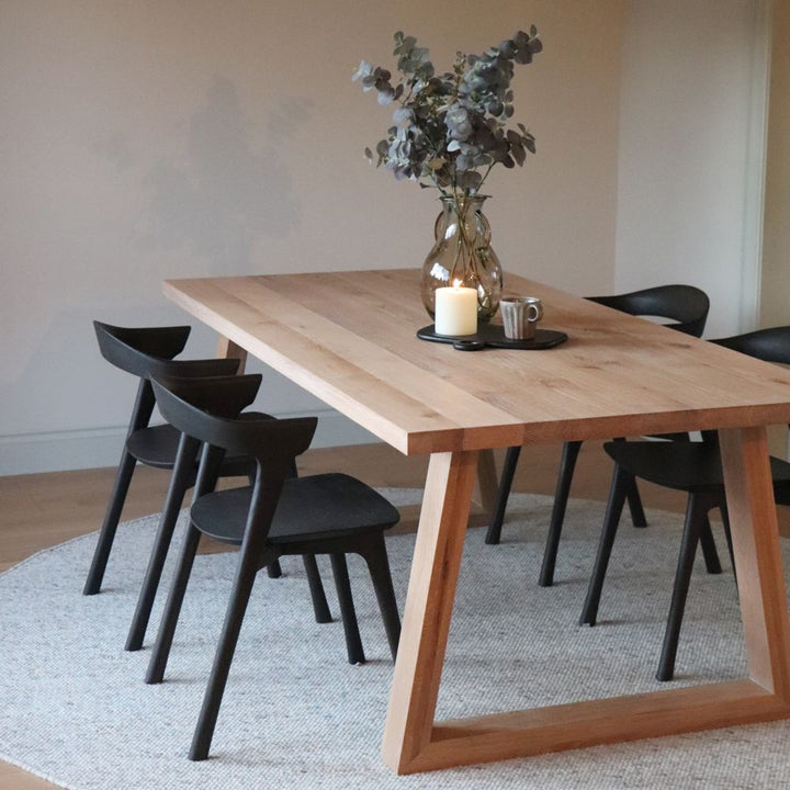 mix and match dining table a leg or trapeze leg