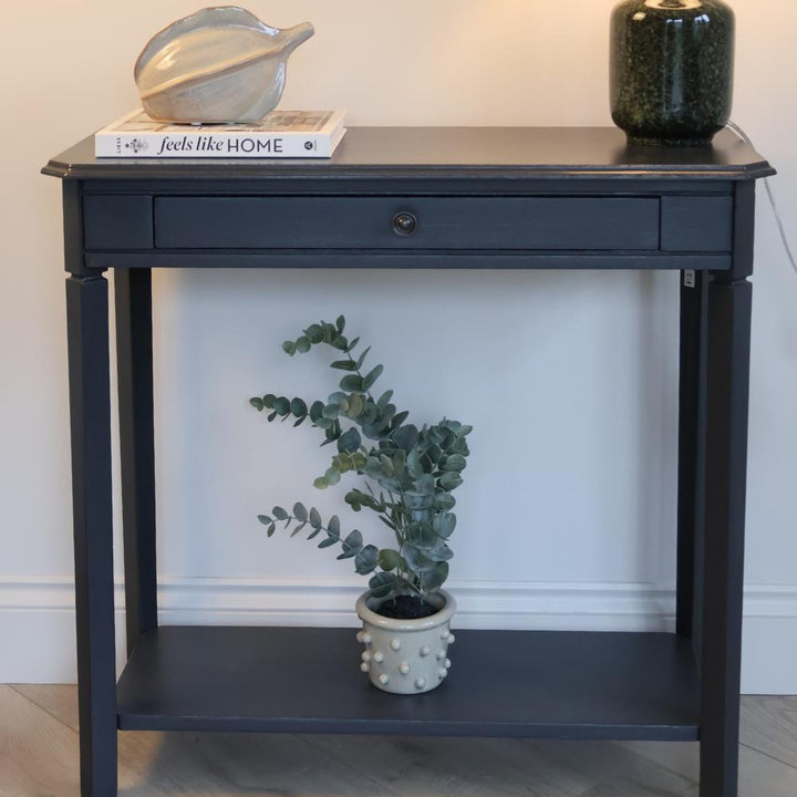 anita half moon console table