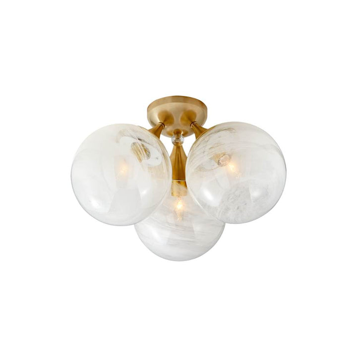 cristol flush light brass