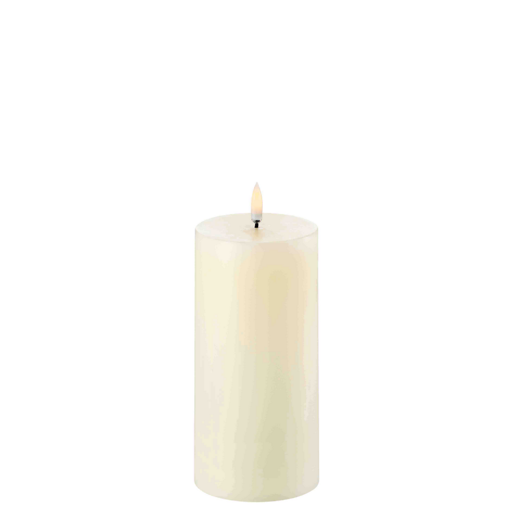 Pillar LED Candle 15cm Ivory – Pod Furniture Ireland